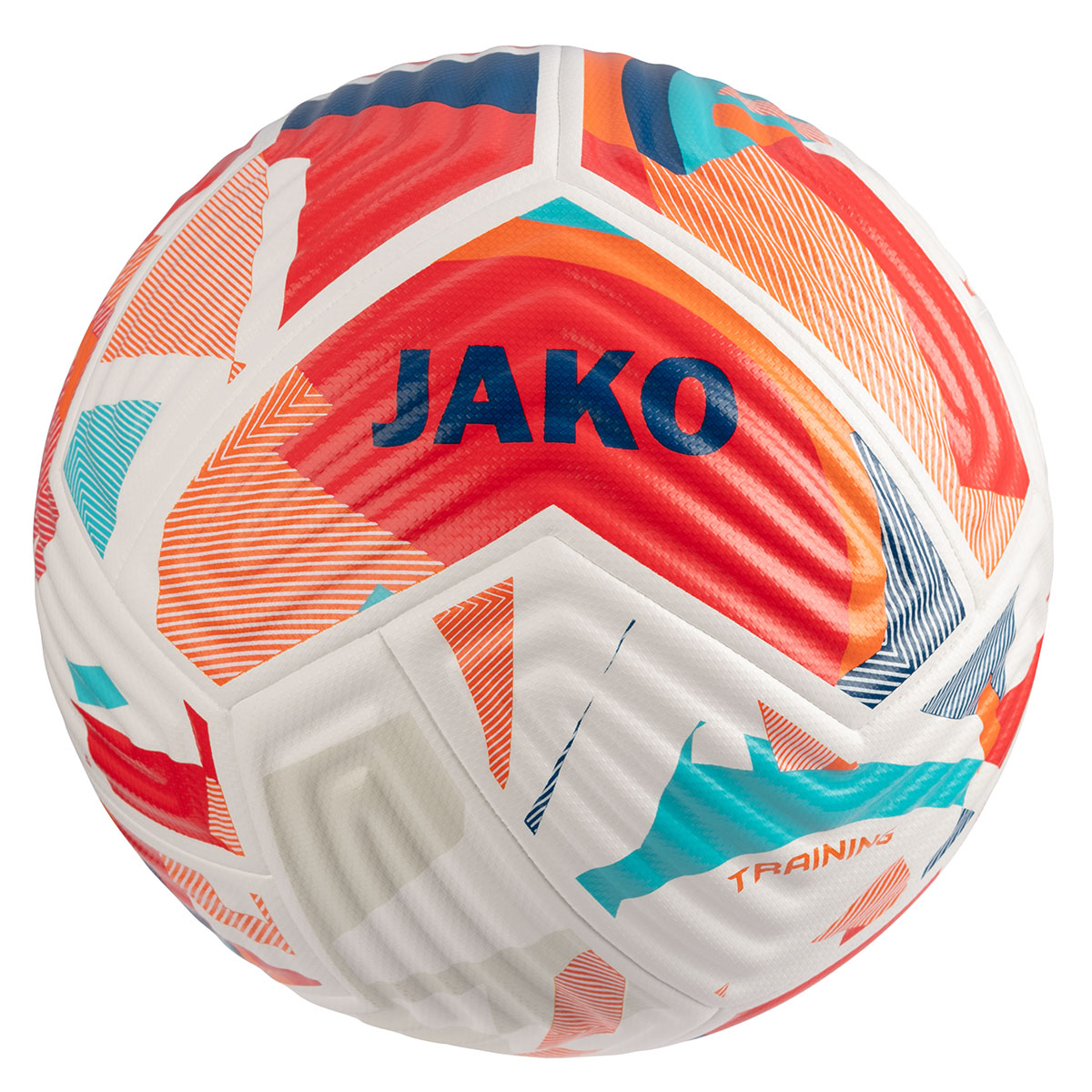Trainingsball Flow · weiß/fluo red/navy (Gr. 4/5)
